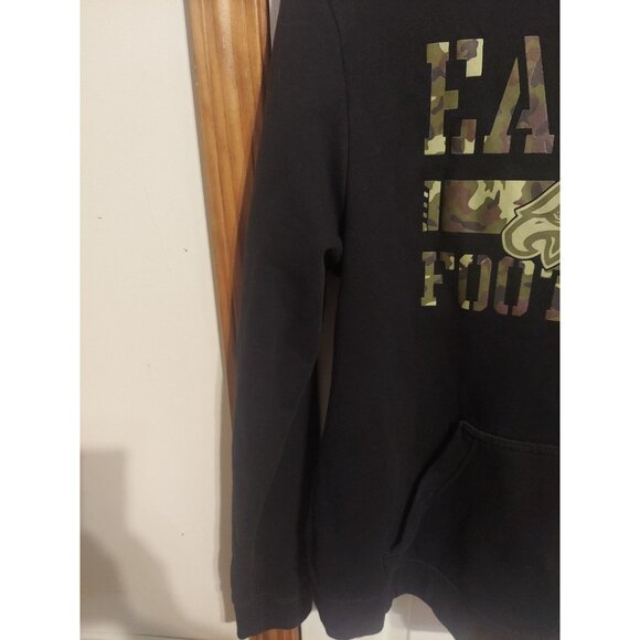 Nike Philadelphia Eagles Sweatshirt Hoodie NFL Men M Black Camoflauge Pockets - Picture 3 of 8